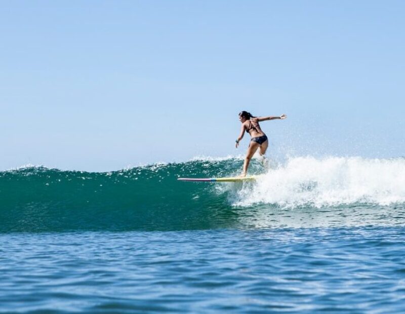 Surfing in Santa Teresa. One of Costa Rica's surfing hotspots